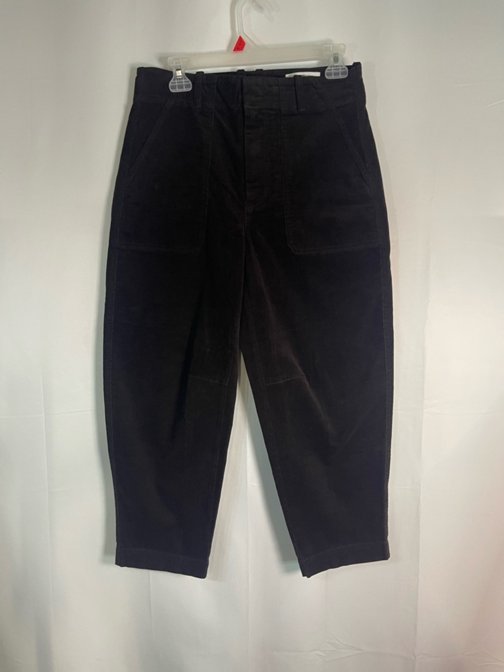 Banana Republic Black Corduroy Relaxed Tapered Pants